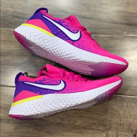 W NIKE EPIC REACT FLYKNIT 2 laser fuchsia/white - Picture 6 of 16